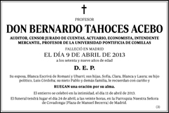 Bernardo Tahoces Acebo
